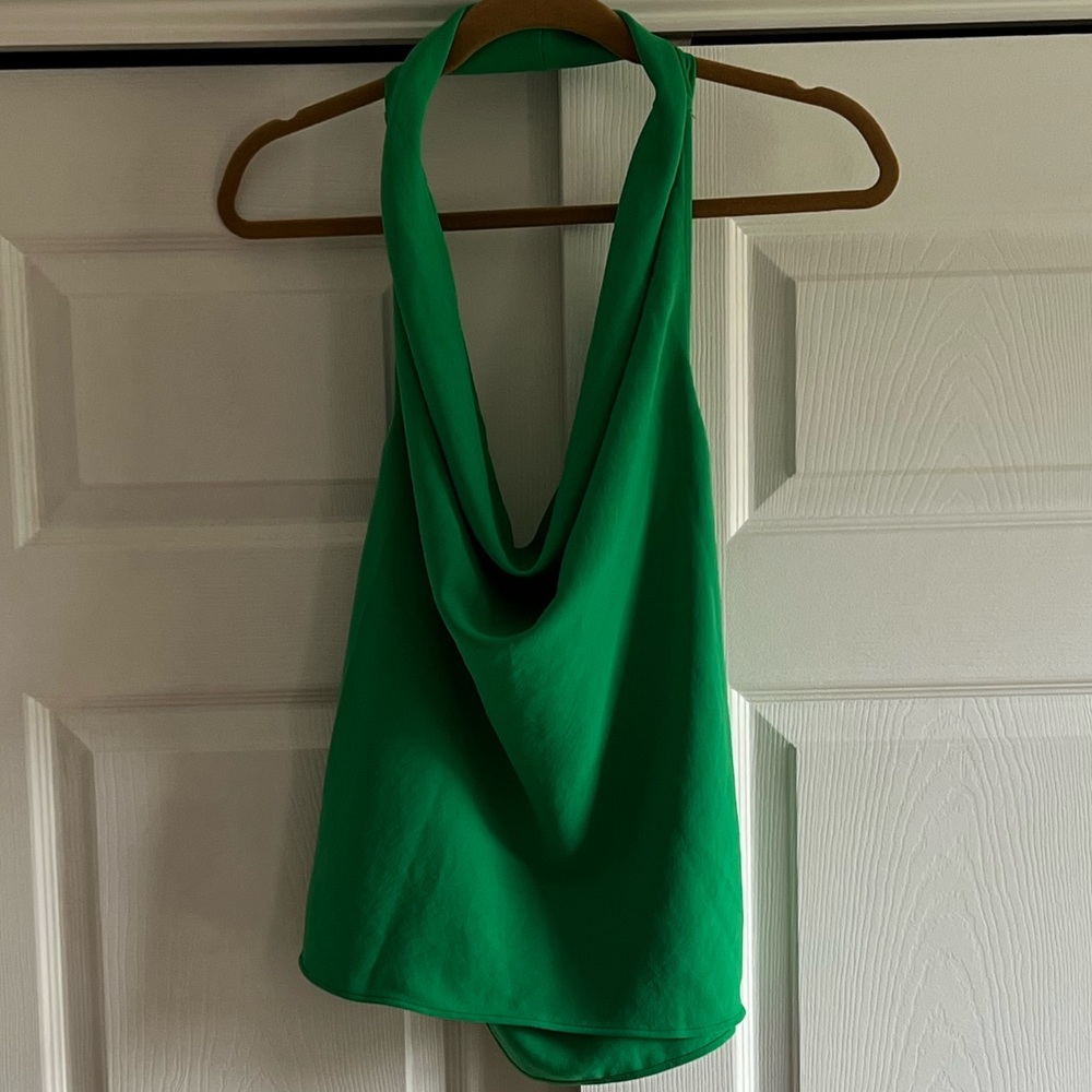 Plunge halter top
